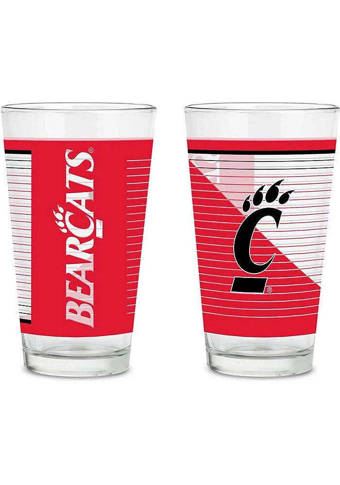 Cincinnati Bearcats 2 Pack Pint Glass Drink Set