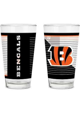 Cincinnati Bengals 2 Pack Pint Glass Drink Set