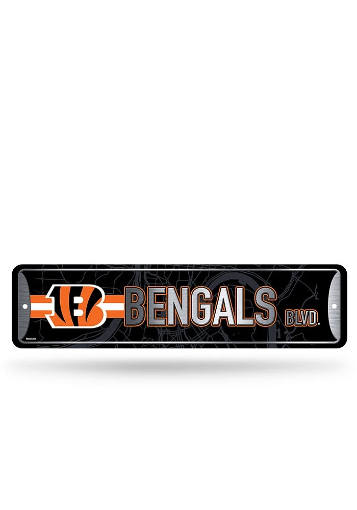 Cincinnati Bengals 4x15 Metal Street Sign