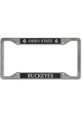 Ohio State Buckeyes Pewter License Frame