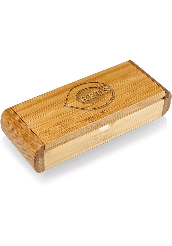 Cincinnati Reds Elan Bamboo Box and Deluxe Bottle Opener