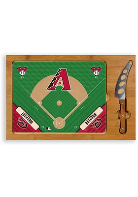 Arizona Diamondbacks Icon Glass Top Cutting Board