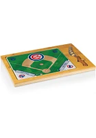 Chicago Cubs Icon Glass Top Cutting Board