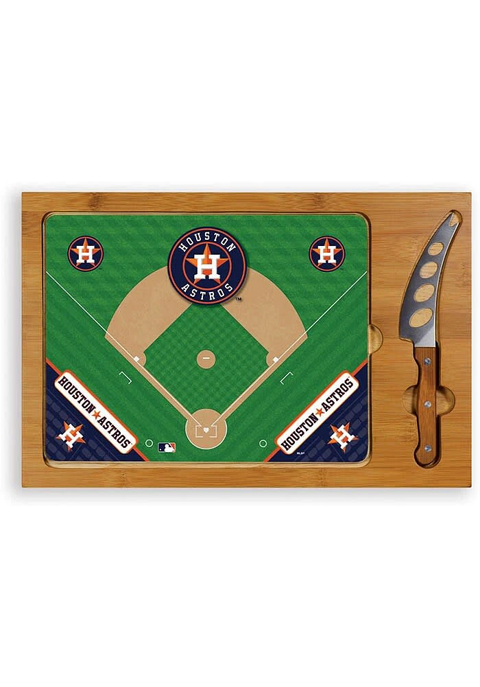 Houston Astros Icon Glass Top Cutting Board