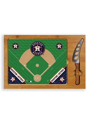 Houston Astros Icon Glass Top Cutting Board