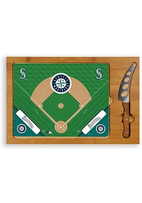 Seattle Mariners Icon Glass Top Cutting Board