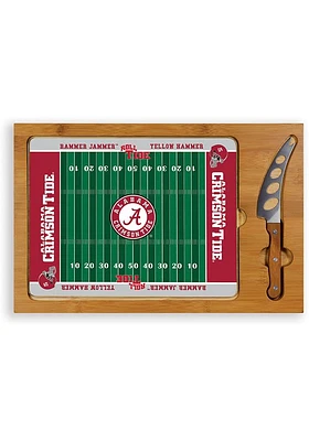 Alabama Crimson Tide Icon Glass Top Cutting Board