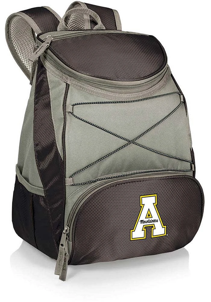 Picnic Time Appalachian State Mountaineers Black PTX Cooler Backpack