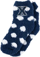 Xavier Musketeers Fuzzy Dot Youth Quarter Socks