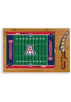 Arizona Wildcats Icon Football Glass Top Cutting Board