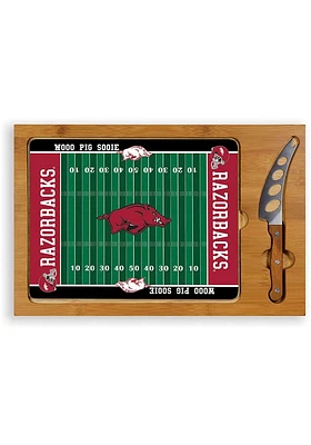 Arkansas Razorbacks Icon Glass Top Cutting Board