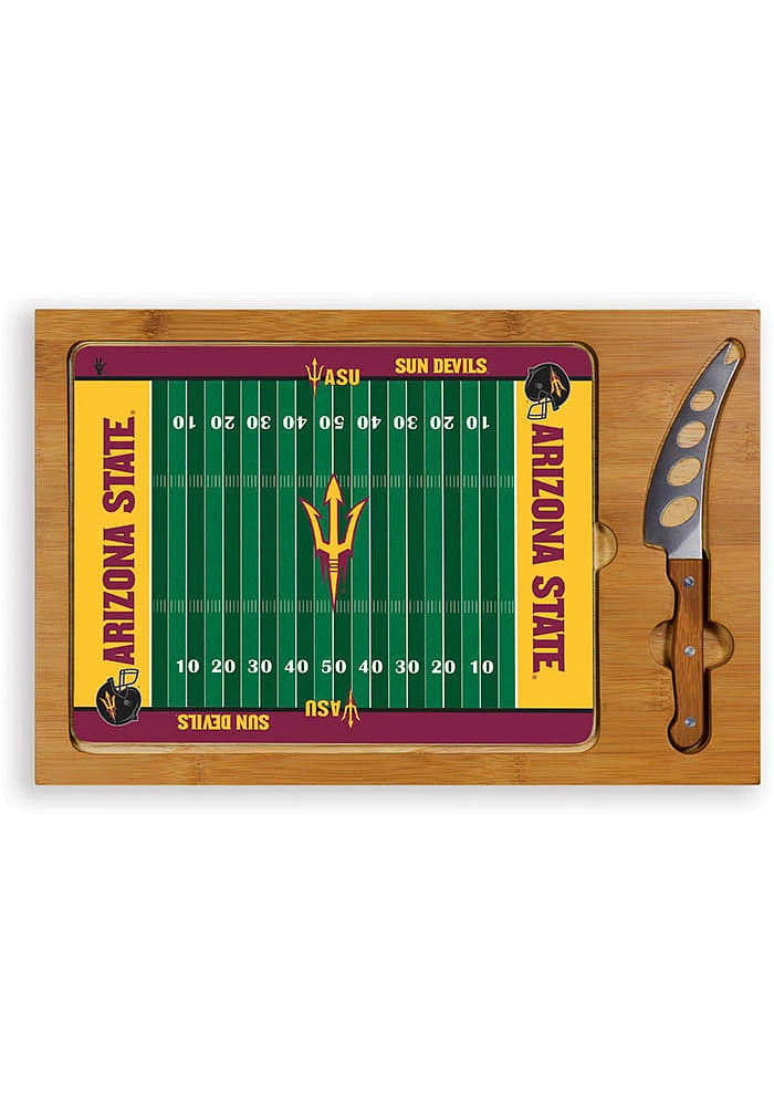 Arizona State Sun Devils Icon Glass Top Cutting Board