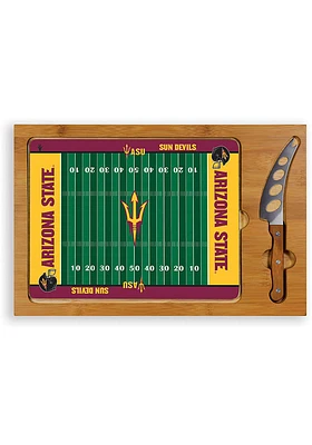Arizona State Sun Devils Icon Glass Top Cutting Board