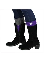 K-State Wildcats Knit Boot Cuff Womens Crew Socks