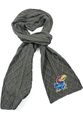 Kansas Jayhawks Cable Knit Womens Scarf