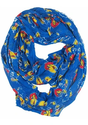 Kansas Jayhawks Logo Infinity Womens Scarf