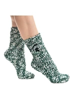 Michigan State Spartans Marled Womens Quarter Socks