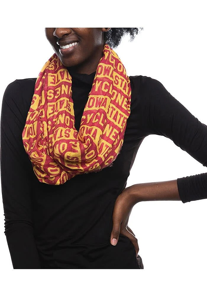 Iowa State Cyclones Block Infinity Womens Scarf