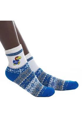Kansas Jayhawks Team Holiday Womens Quarter Socks