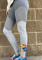 Kansas Jayhawks Womens Grey Fade Pants