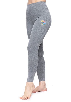 Kansas Jayhawks Womens Grey Pocket Pants
