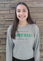 North Texas Mean Green Womens Grey Crop Sweater Fleece LS Tee