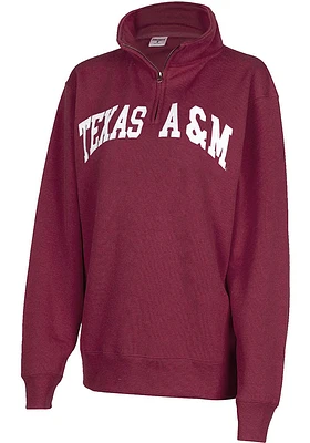 Texas A&M Aggies Womens Maroon Sport Qtr Zip
