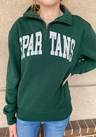 Michigan State Spartans Womens Green Sport Qtr Zip