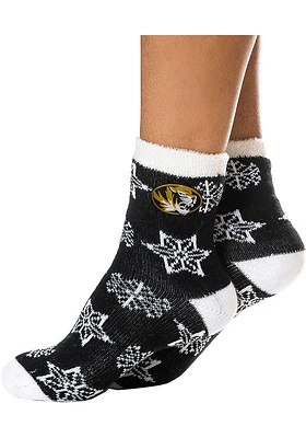 Missouri Tigers Snowflake Womens Quarter Socks