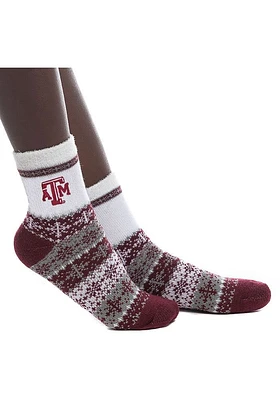 Texas A&M Aggies Holiday Womens Quarter Socks
