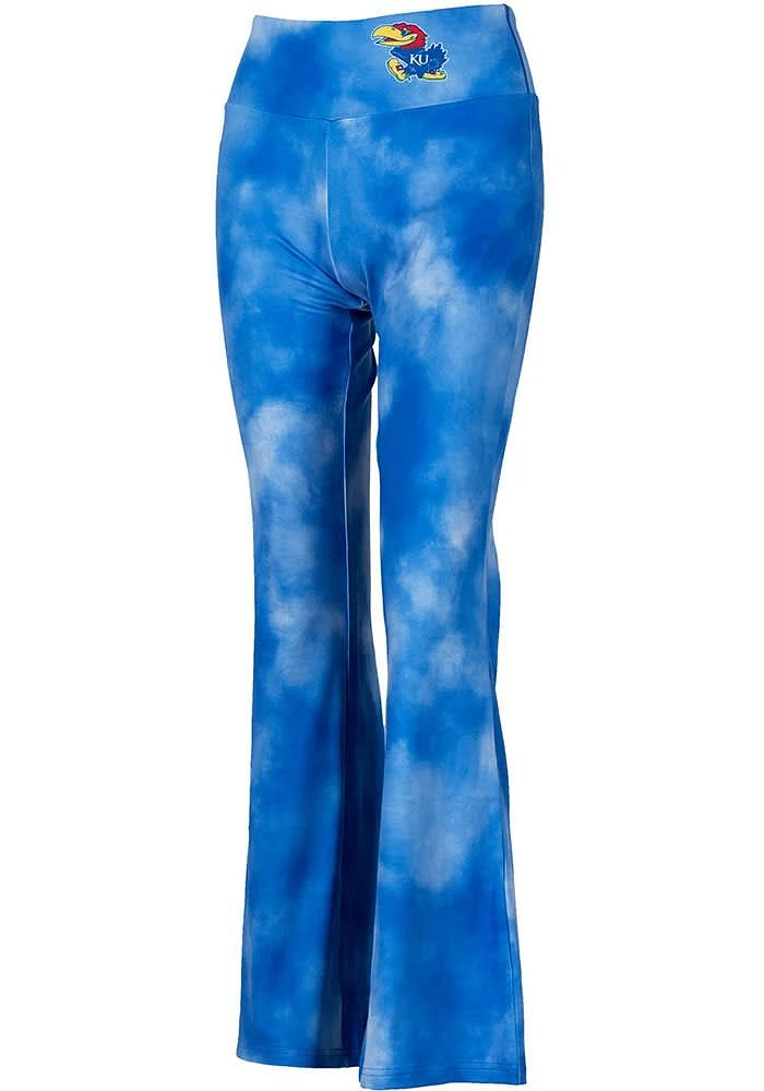 Kansas Jayhawks Womens Blue Bell Bottom Pants