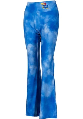 Kansas Jayhawks Womens Blue Bell Bottom Pants