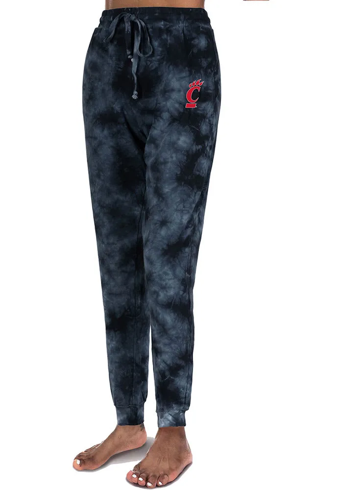 Cincinnati Bearcats Womens Cloud Dye Black Sweatpants