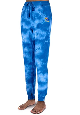 Kansas Jayhawks Womens Cloud Dye Blue Sweatpants