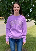 Missouri Tigers Womens Lavender Sport Crew Sweatshirt