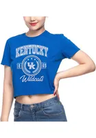 Kentucky Wildcats Womens Cropped Short Sleeve T-Shirt