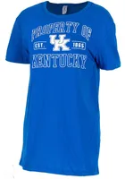 Kentucky Wildcats Womens Oversized Short Sleeve T-Shirt