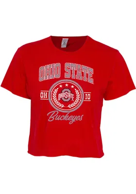 Ohio State Buckeyes Womens Cropped Short Sleeve T-Shirt