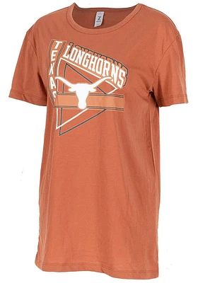 Texas Longhorns Womens Burnt Orange Oversized Style Short Sleeve T-Shirt