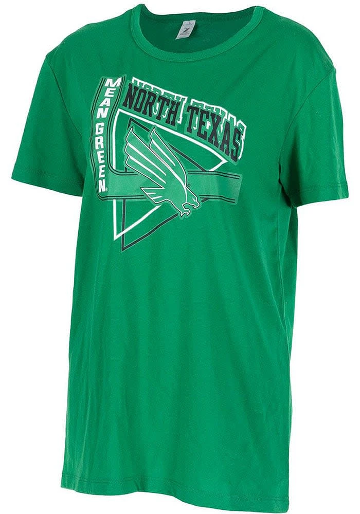 North Texas Mean Green Womens Kelly Oversized Short Sleeve T-Shirt