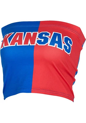 Kansas Jayhawks Womens Red Tube Tank Top