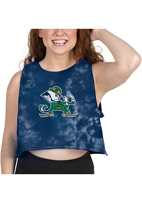 Notre Dame Fighting Irish Womens Navy Blue Cloud Dye Tank Top