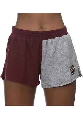 Missouri State Bears Womens Maroon Colorblock Sweater Shorts