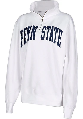 Penn State Nittany Lions Womens White Sport Fleece Qtr Zip