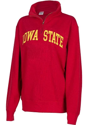 Iowa State Cyclones Womens Crimson Sport Fleece Qtr Zip
