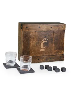 Cincinnati Bearcats Whiskey Box Gift Drink Set