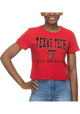 Texas Tech Red Raiders Womens Crop Short Sleeve T-Shirt