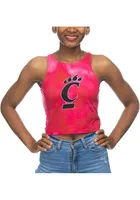 Cincinnati Bearcats Womens Red Mist First Down Crop Tank Top