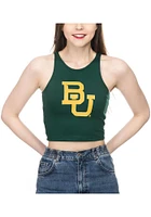 Baylor Bears Womens Green First Down Crop Tank Top