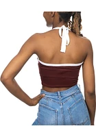 Texas A&M Aggies Womens Maroon Crop Halter Tank Top